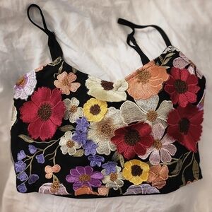 Taylor Swift Inspired Crop Flower Top